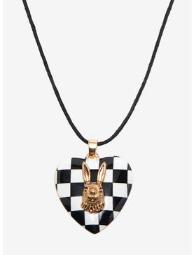 Thorn & Fable Checker Rabbit Guitar Pick Necklace, , hi-res