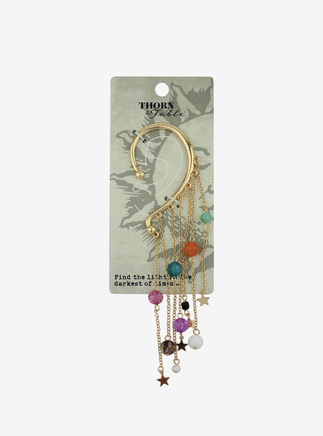 Thorn & Fable Planet Stars Earring Cuff, , alternate