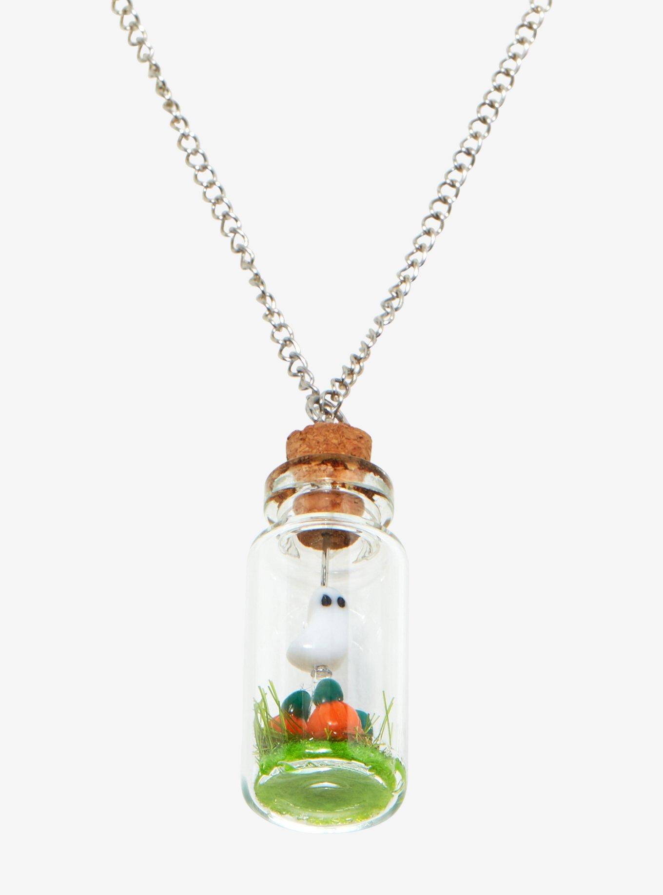 Ghost Jar Pendant Necklace, , alternate