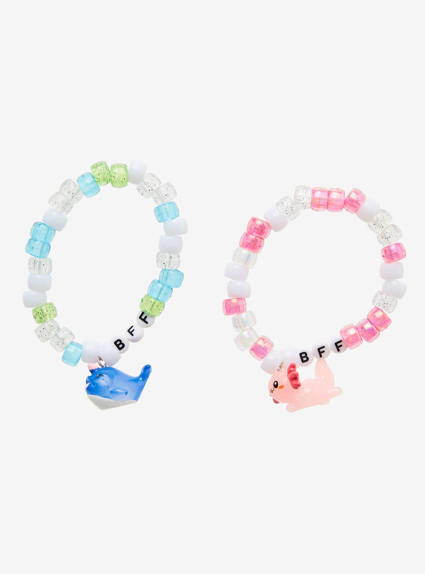 Axolotl Narwhal Best Friend Beaded Bracelet Set, , alternate