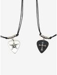 Social Collision® Guitar Pick Best Friend Necklace Set, , alternate
