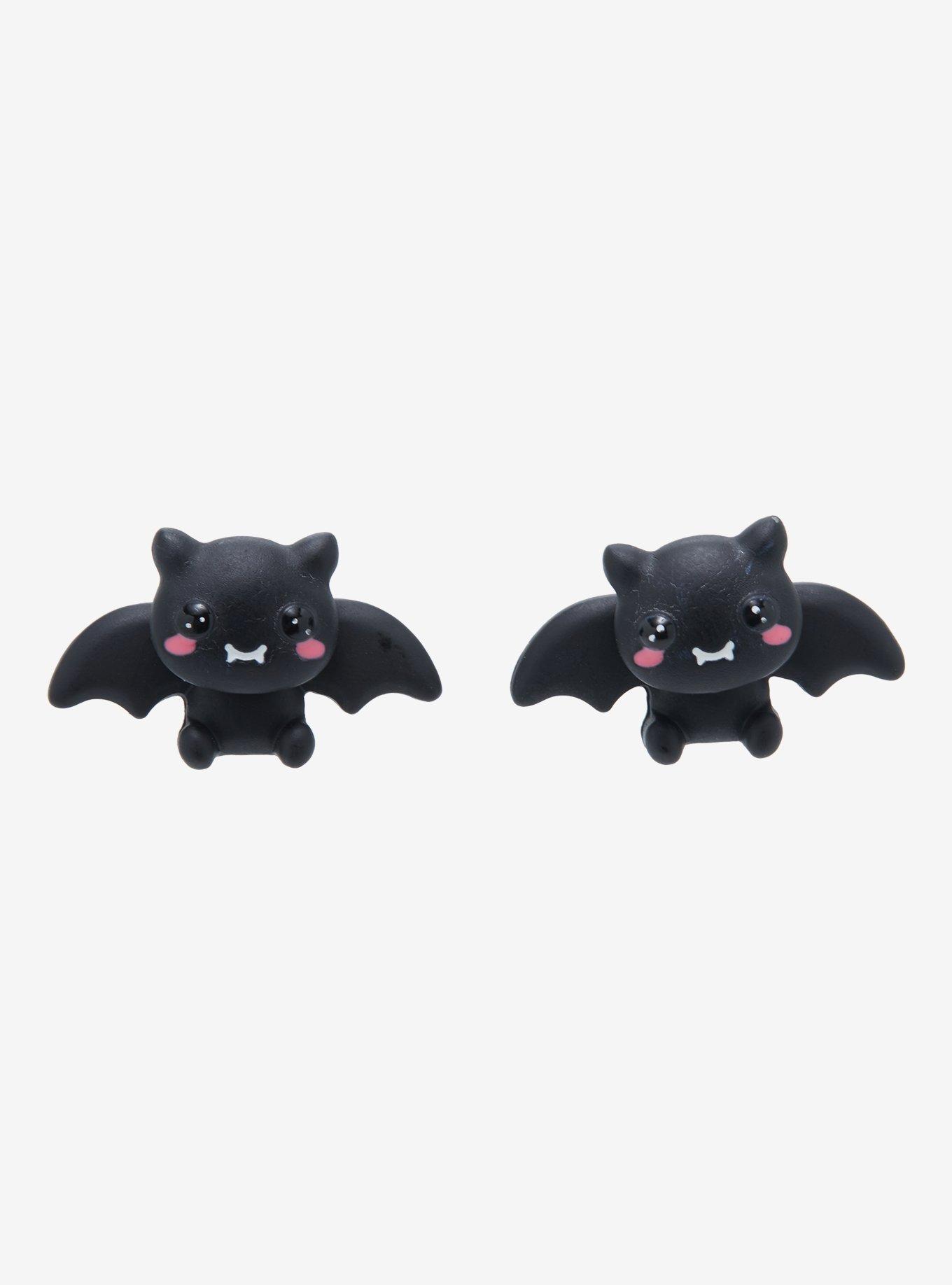 Sweet Society Kawaii Bat Front/Back Earrings, , alternate