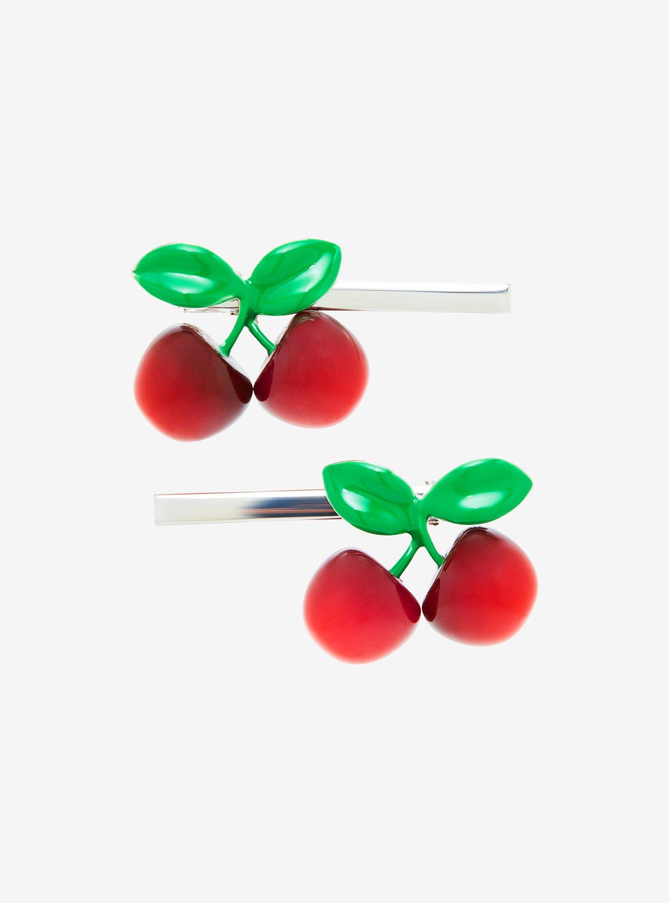 Cherry Bubble Hair Clip Set, , alternate