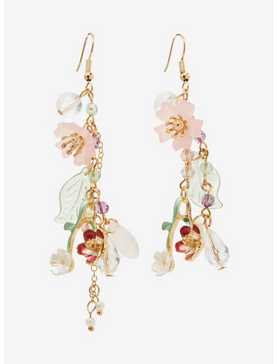 Thorn & Fable Sakura Flower Drop Earrings, , hi-res