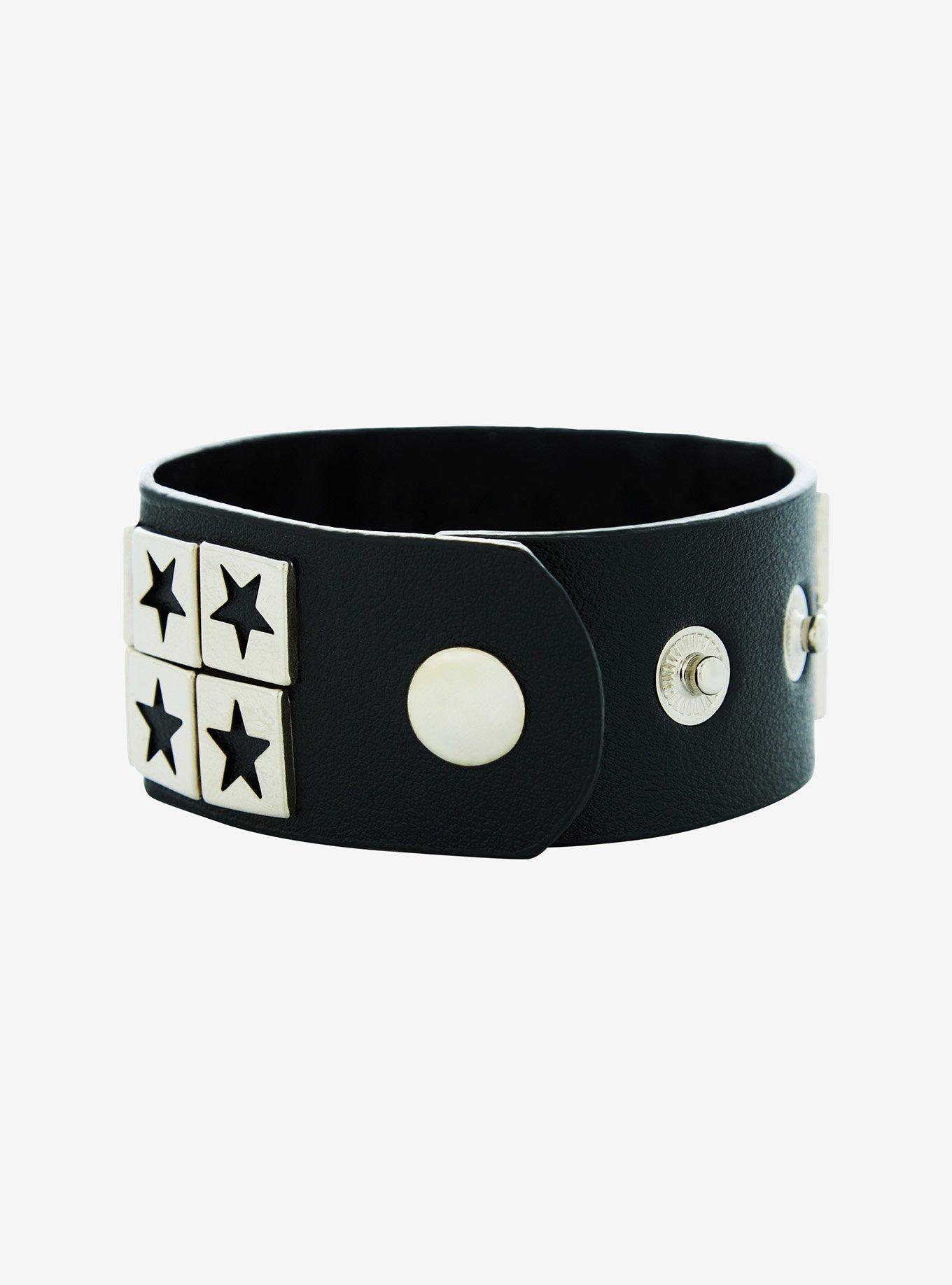 Social Collision Star Studded Cuff Bracelet, , alternate