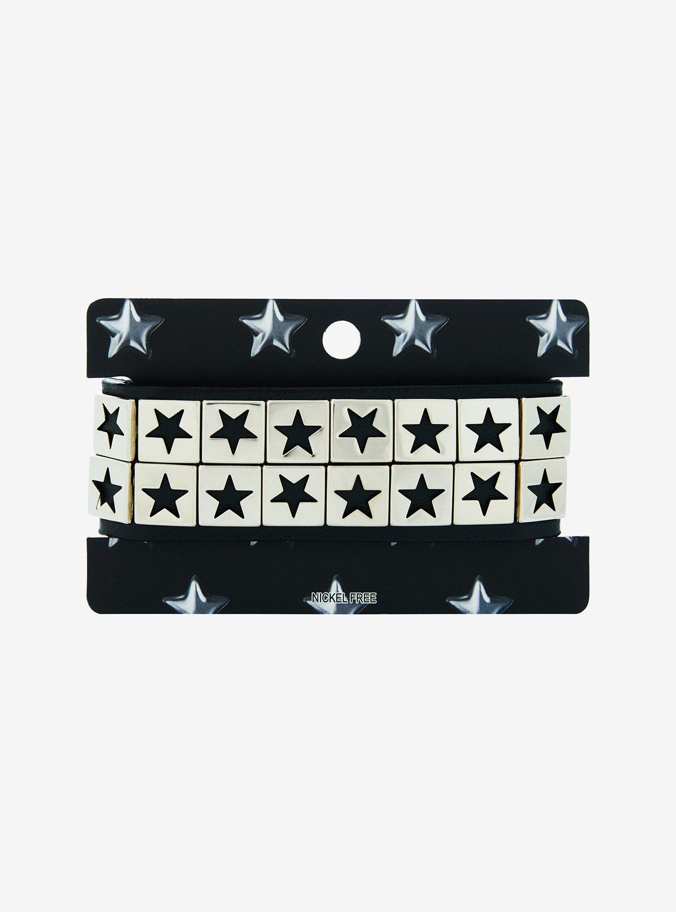 Social Collision Star Studded Cuff Bracelet, , alternate