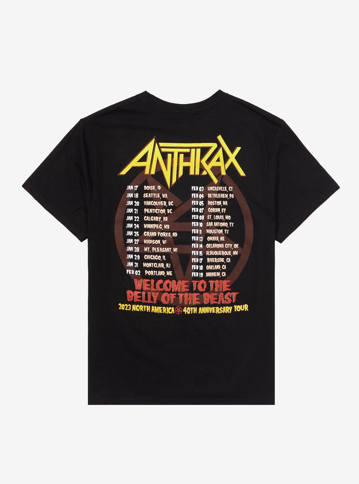 Anthrax 40th Anniversary Tour T-Shirt