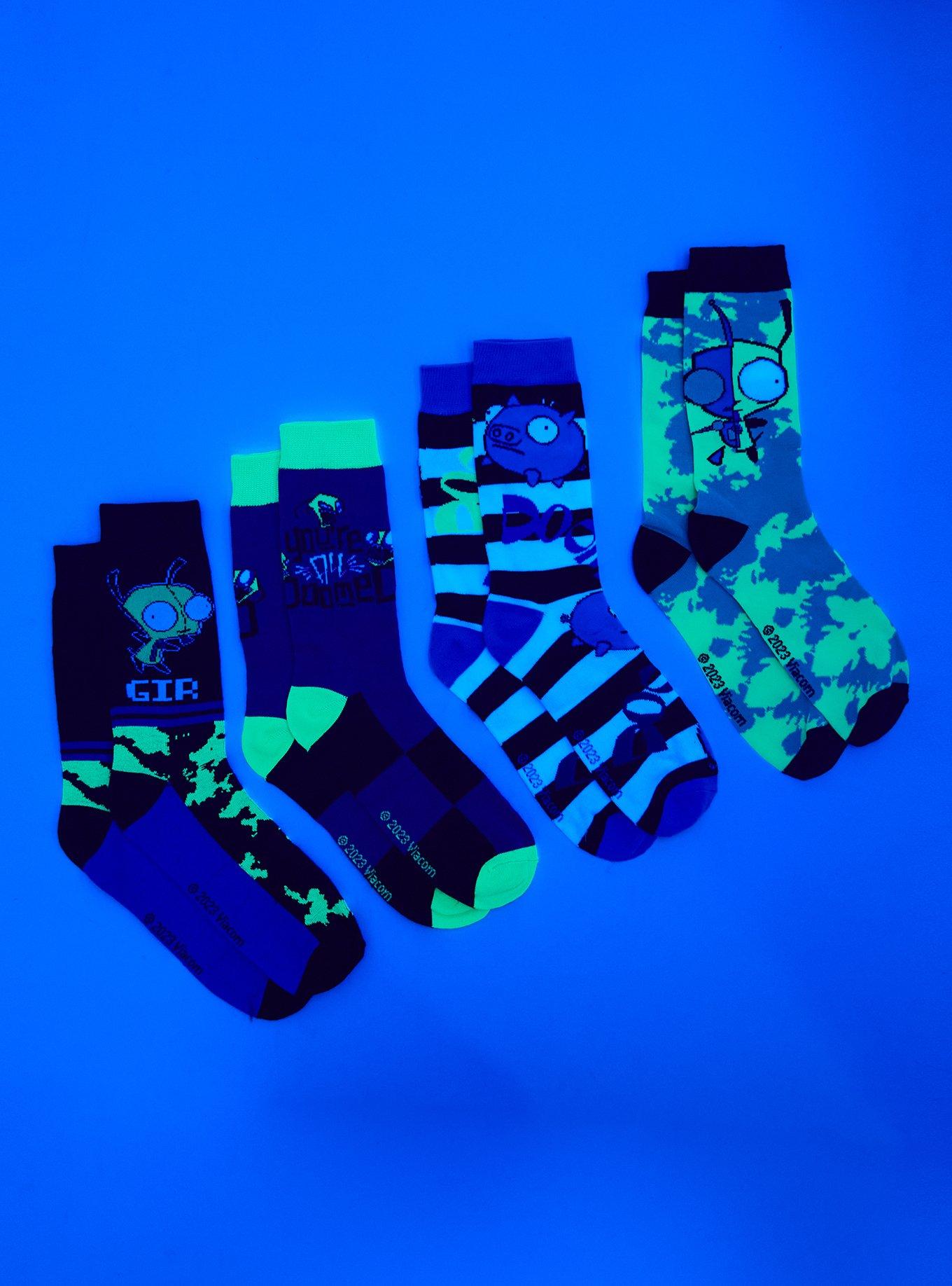Invader Zim Characters Blind Bag Crew Socks, , alternate