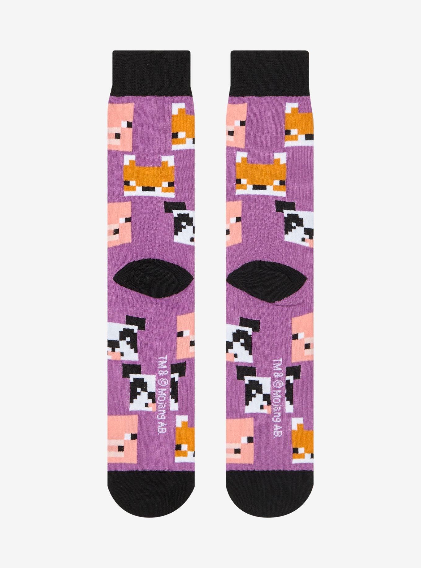 Minecraft Mobs Crew Socks, , hi-res