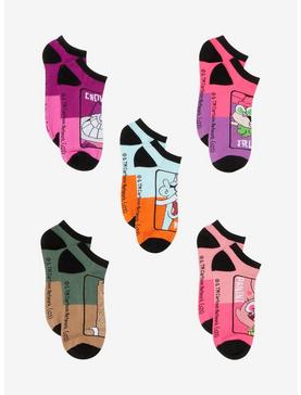 Chowder Characters No-Show Socks 5 Pack, , hi-res