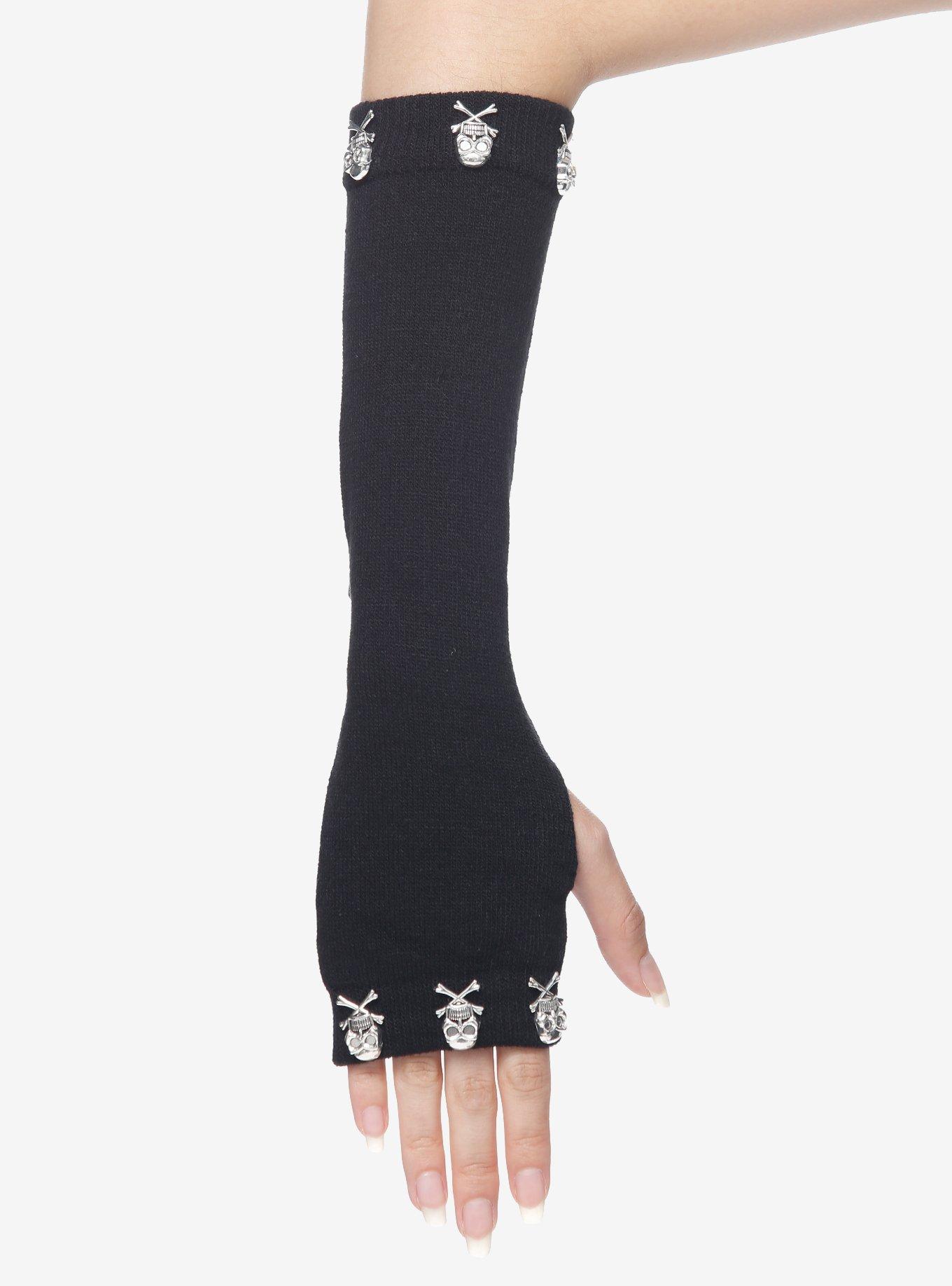 Skull Hardware Arm Warmers, , hi-res