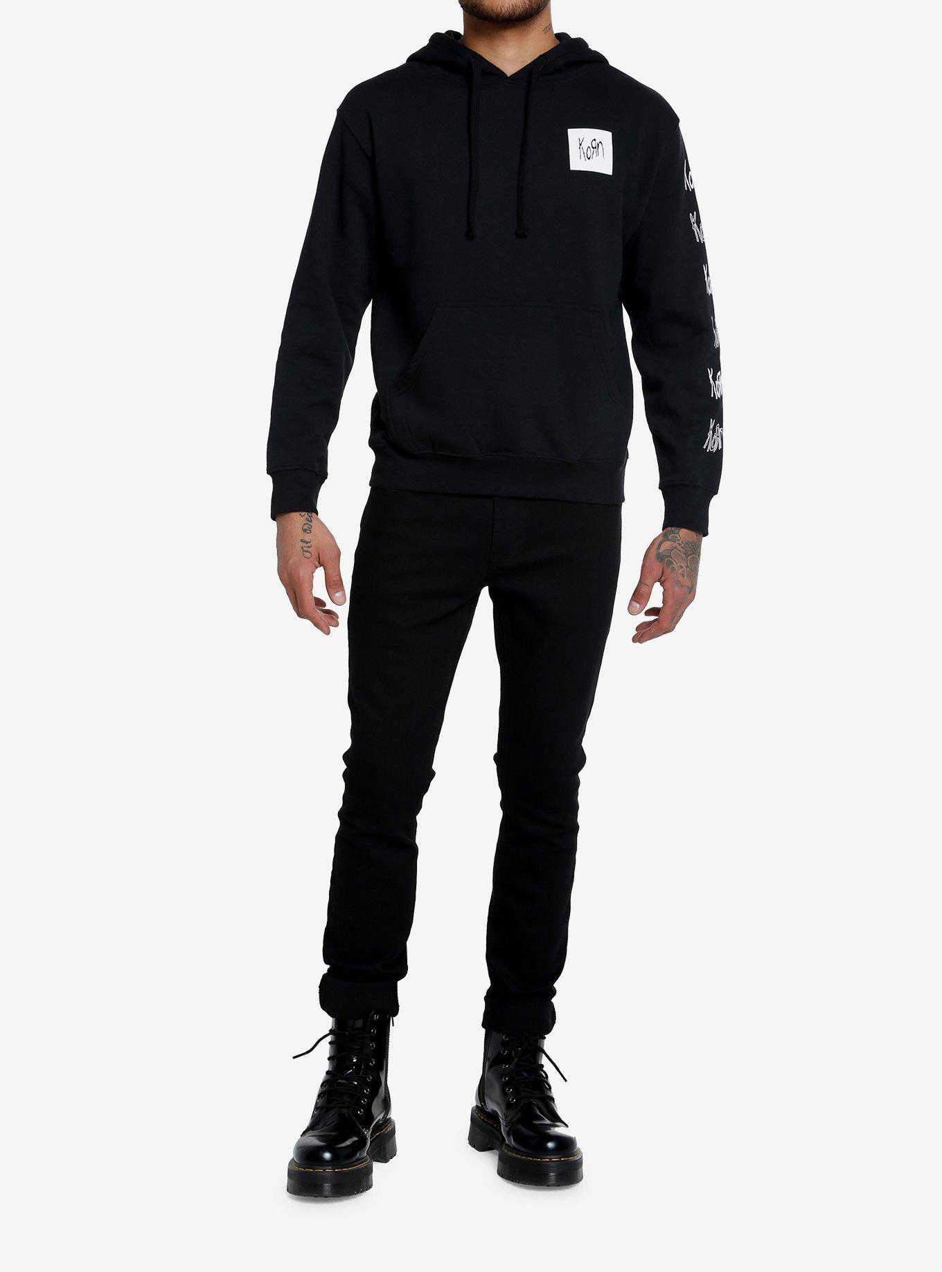 Korn Logo Hoodie, BLACK, alternate
