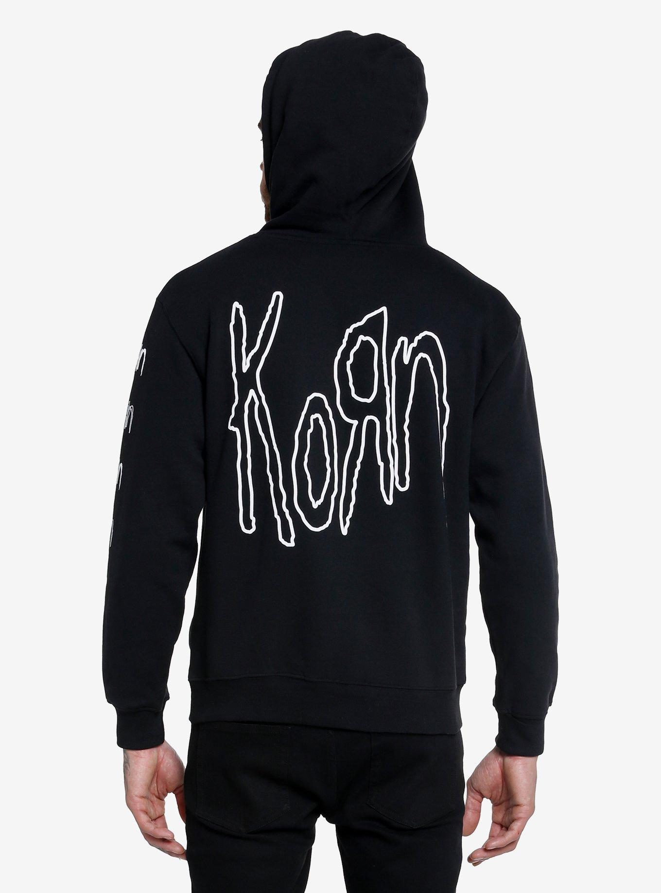 Korn Logo Hoodie, BLACK, alternate