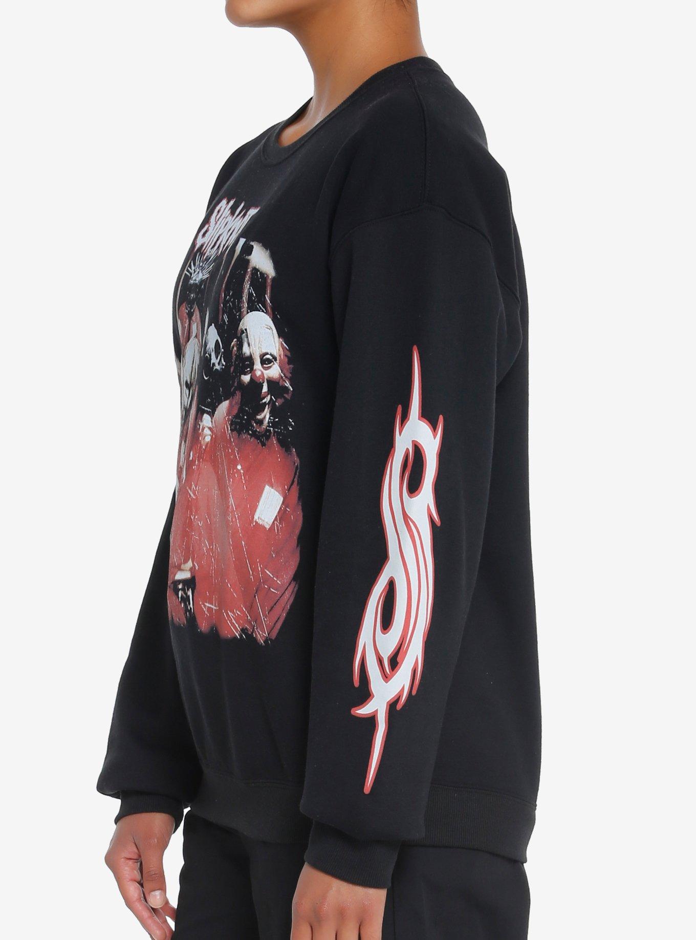 Slipknot Debut Album Cover Art Girls Sweatshirt, BLACK, alternate