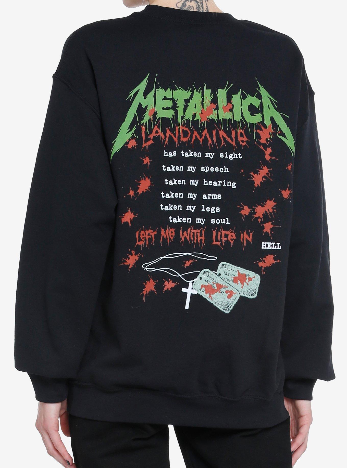 Metallica ...And Justice For All One Girls Sweatshirt, BLACK, alternate
