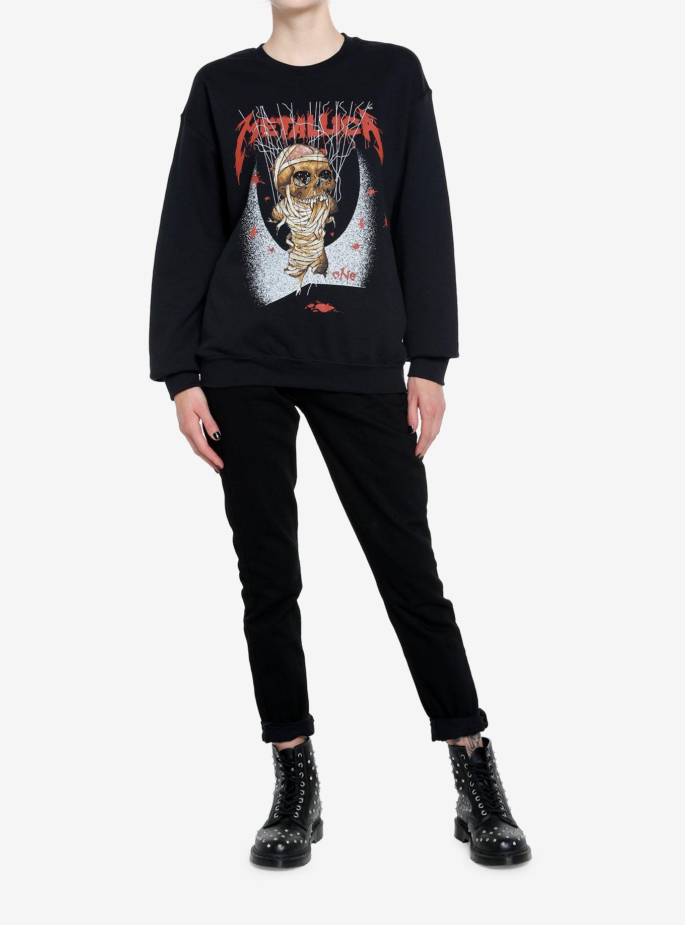 Metallica ...And Justice For All One Girls Sweatshirt, BLACK, alternate