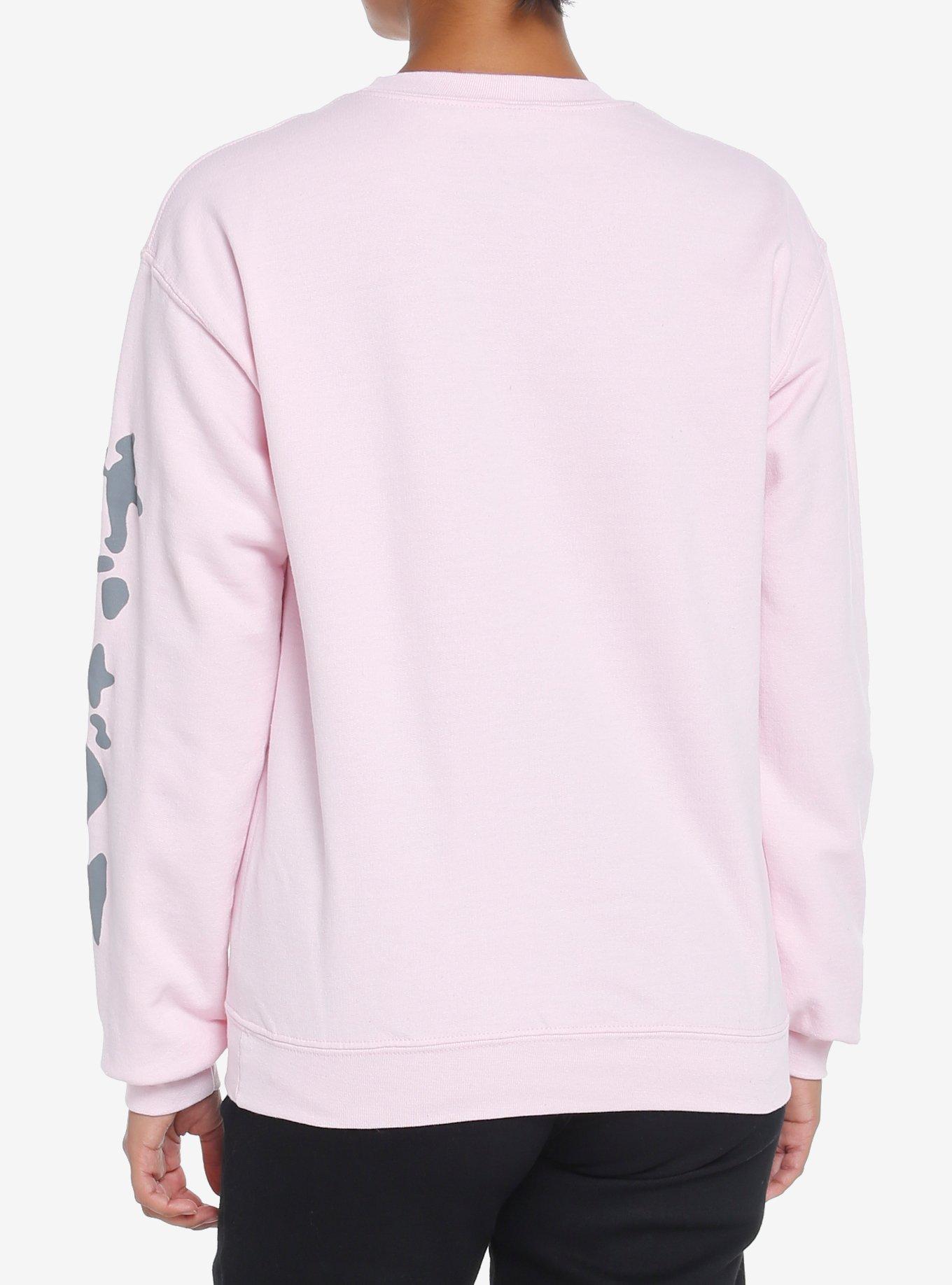 Bad Omens The Death Of Peace Of Mind Boyfriend Fit Girls Sweatshirt, LIGHT PINK, alternate