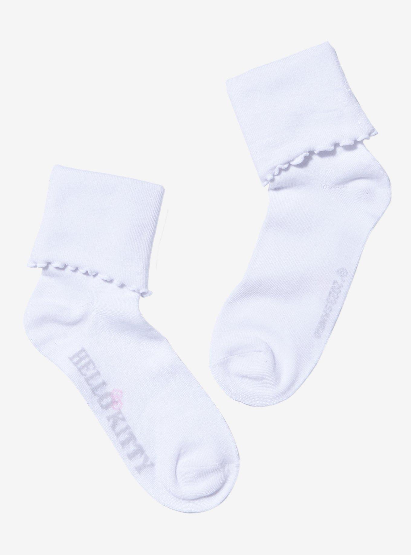 Hello Kitty Blind Lettuce Fold Ankle Socks, , alternate