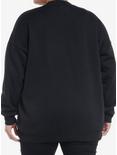 Harry Potter Deathly Hallows Puffed Ink Oversized Sweatshirt Plus Size, MULTI, alternate