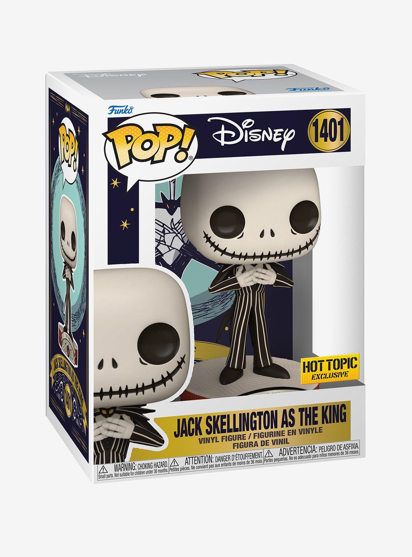 Funko The Nightmare Before Christmas Pop! Jack Skellington As The King Vinyl Figure Hot Topic Exclusive, , hi-res