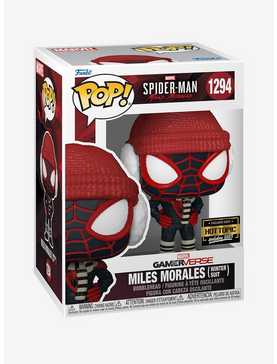 Funko Marvel Gamerverse Spider-Man Miles Morales Pop! Miles Morales (Winter Suit) Vinyl Bobble-Head Hot Topic Exclusive, , hi-res