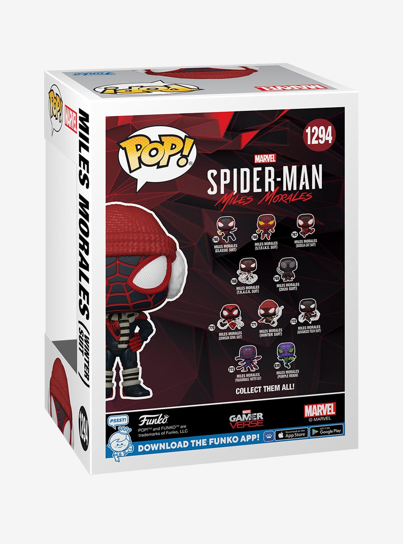 Funko Marvel Gamerverse Spider-Man Miles Morales Pop! Miles Morales (Winter Suit) Vinyl Bobble-Head Hot Topic Exclusive, , alternate