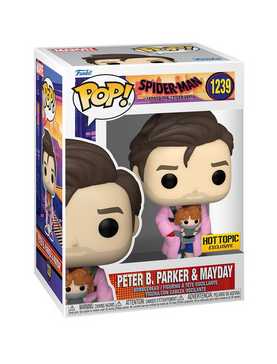 Funko Marvel Spider-Man: Across The Spider-Verse Pop! Peter B. Parker & Mayday Vinyl Bobble-Head Hot Topic Exclusive, , hi-res