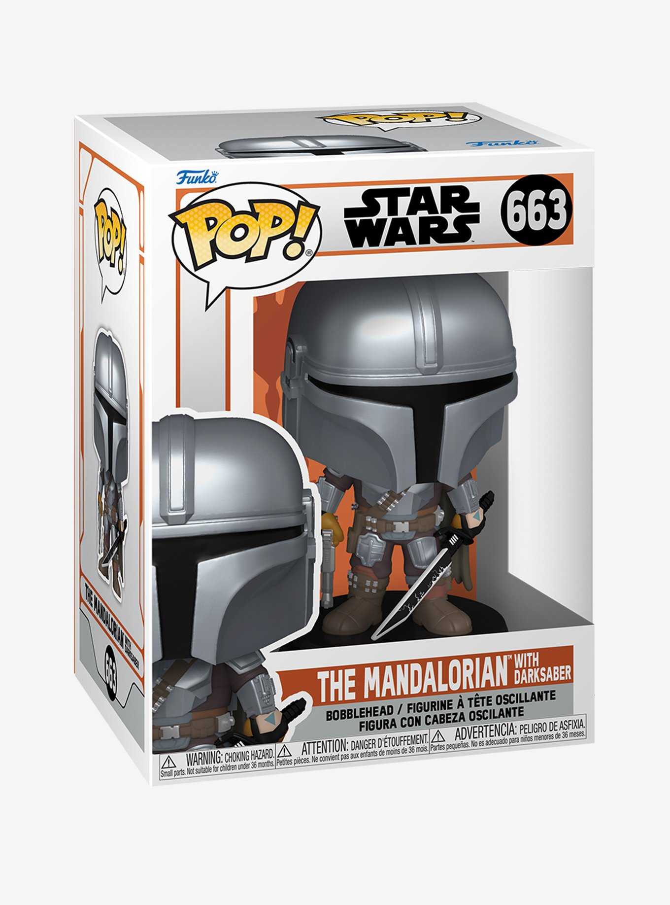 Funko Star Wars The Mandalorian Pop! The Mandalorian With Darksaber Vinyl Bobble-Head, , hi-res