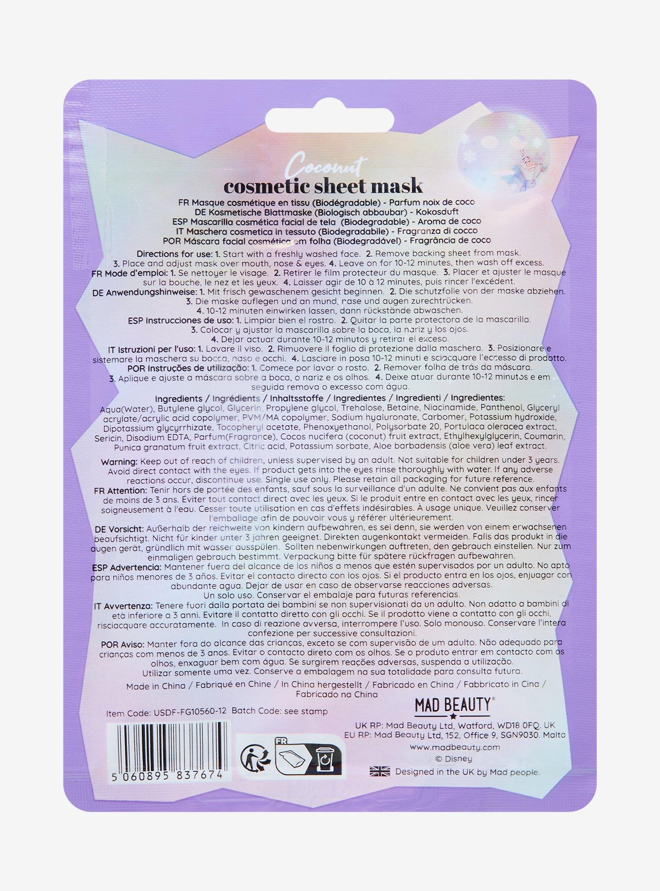 Disney Frozen Olaf Coconut Sheet Mask, , alternate