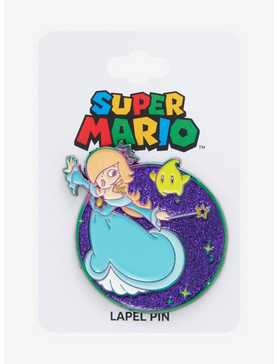 Nintendo Super Mario Bros. Rosalina & Luma Glitter Enamel Pin - BoxLunch Exclusive, , hi-res