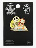 Loungefly Disney The Nightmare Before Christmas 30th Anniversary Jack & Sally Enamel Pin - BoxLunch Exclusive, , alternate