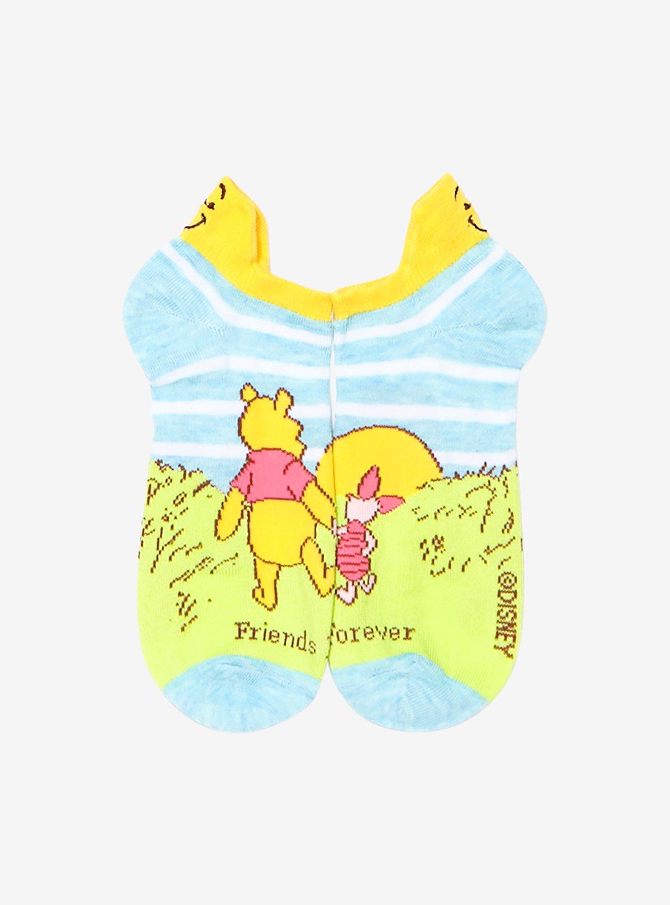 Disney Winnie The Pooh Friends Forever Back Tab No-Show Socks, , alternate