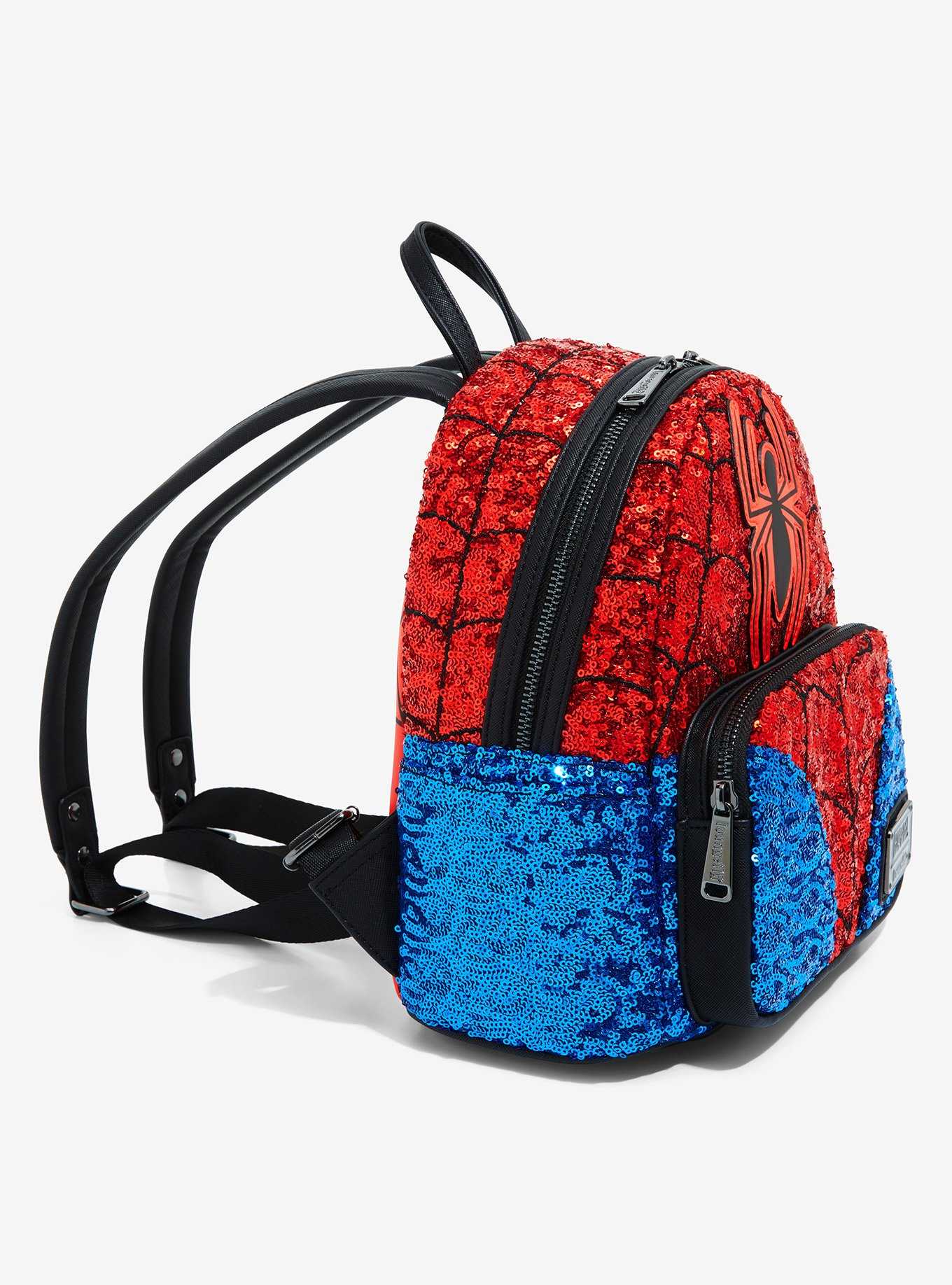 Loungefly Marvel Spider-Man Sequin Figural Mini Backpack - BoxLunch Exclusive, , hi-res