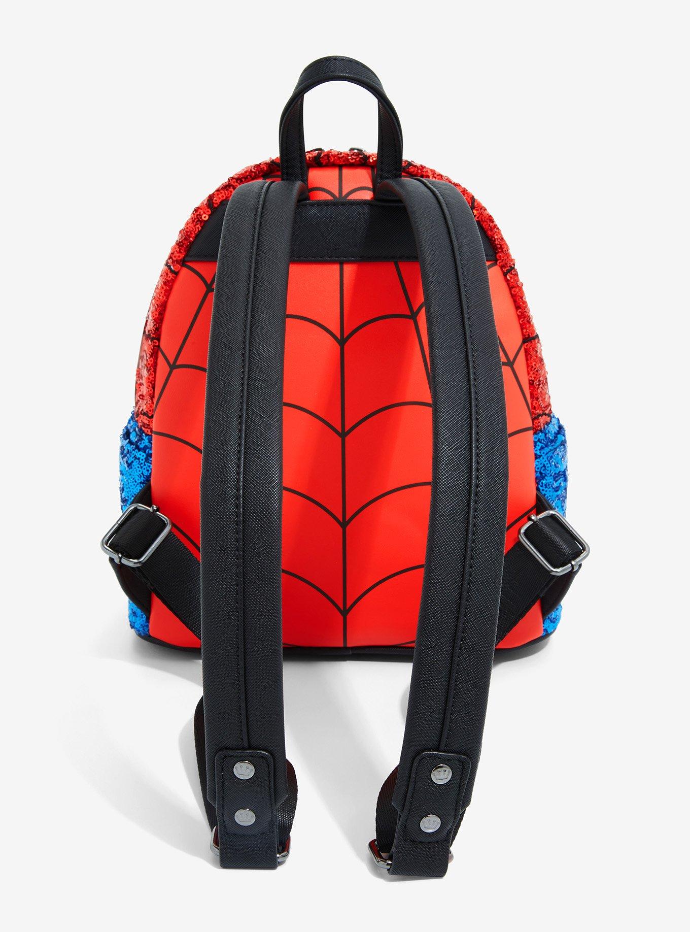 Loungefly Marvel Spider-Man Sequin Figural Mini Backpack - BoxLunch Exclusive, , alternate
