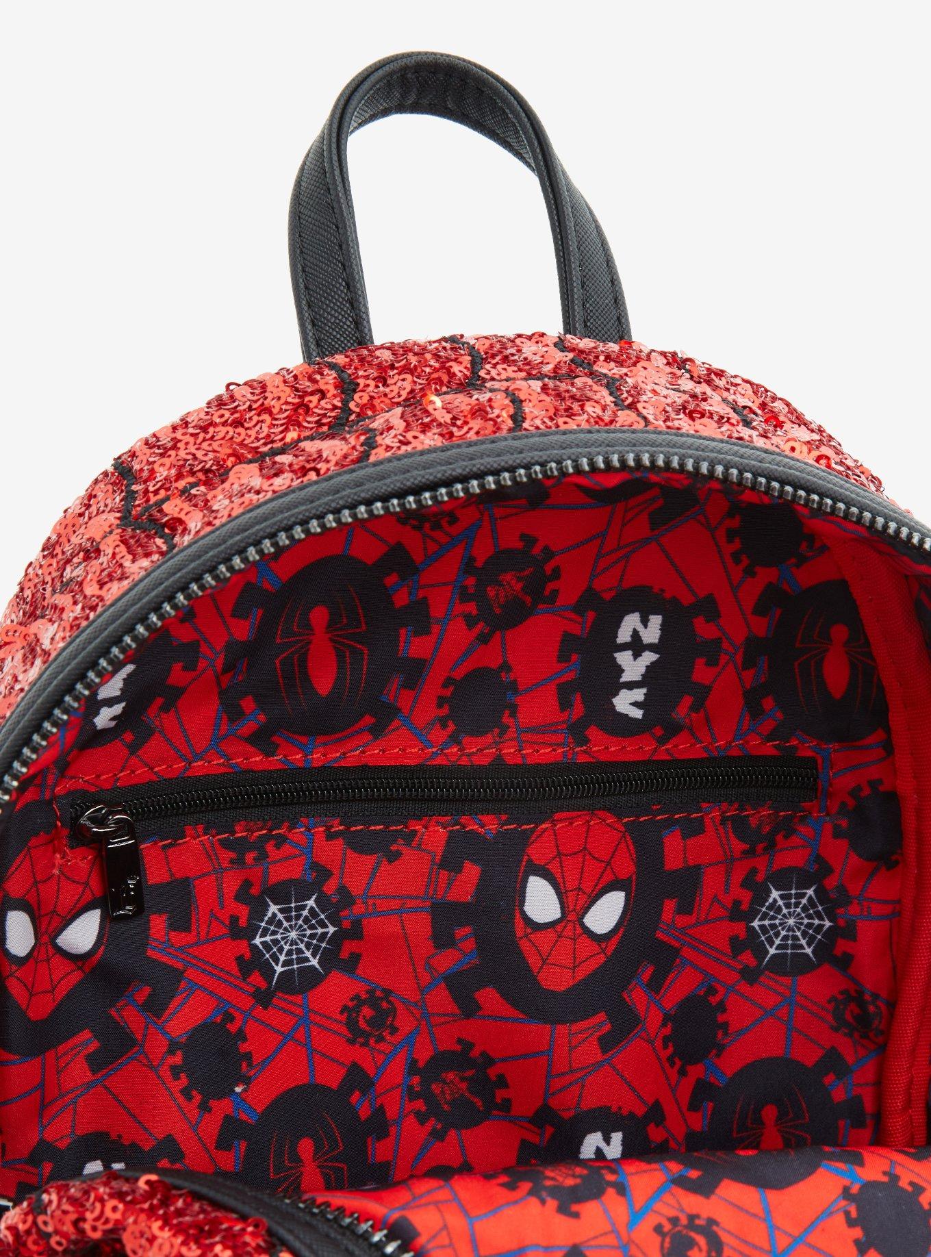Loungefly Marvel Spider-Man Sequin Figural Mini Backpack - BoxLunch Exclusive, , alternate
