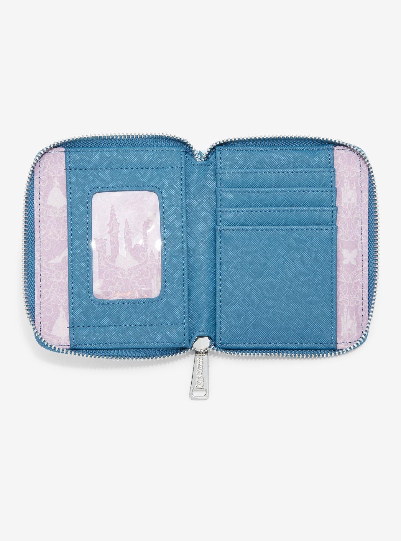 Loungefly Disney Cinderella Icons Allover Print Small Zip Wallet - BoxLunch Exclusive, , alternate