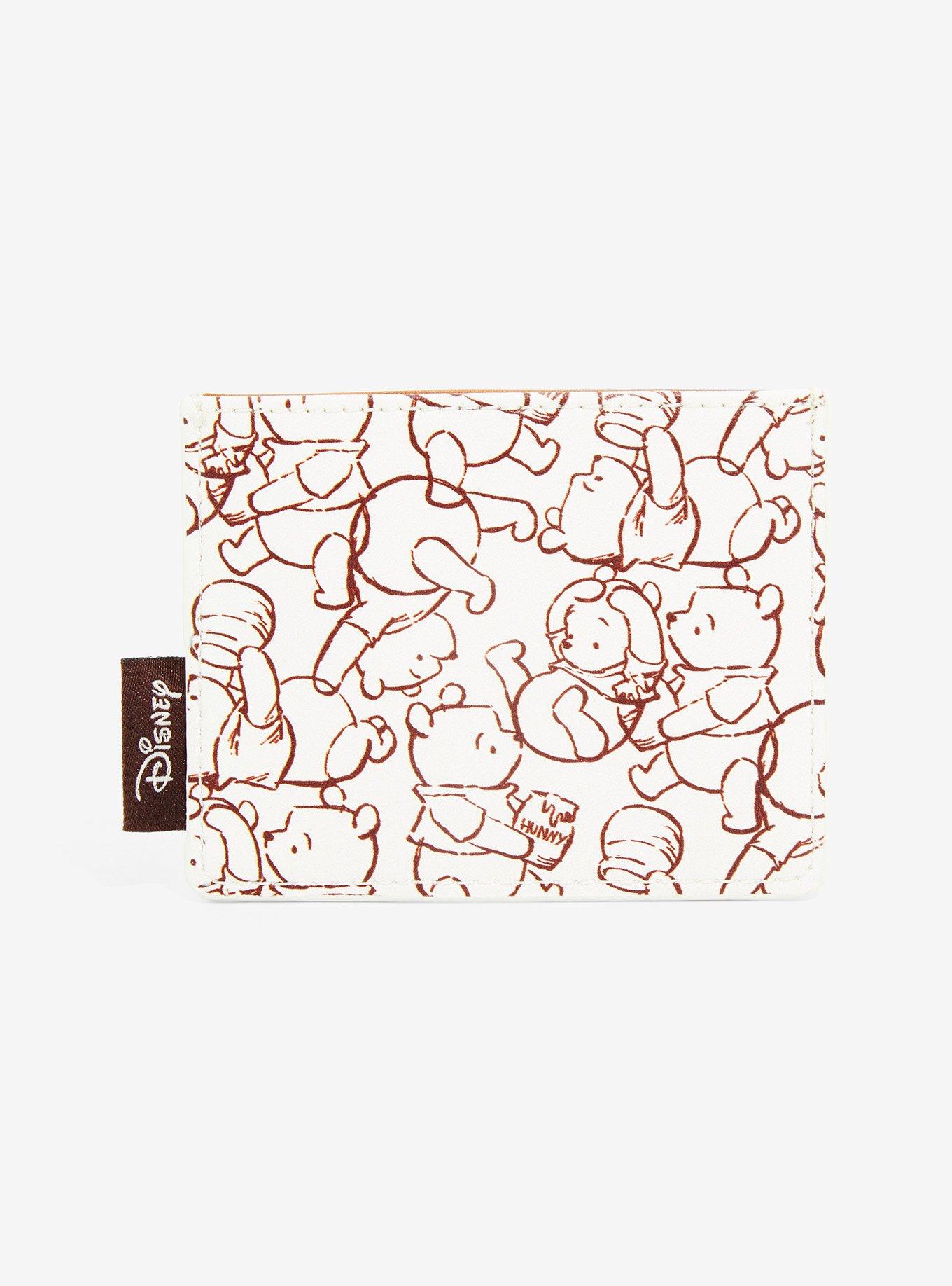 Loungefly Disney Winnie the Pooh Sketch Pooh Bear Allover Print Cardholder - BoxLunch Exclusive, , alternate