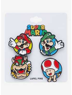 Nintendo Super Mario Bros. Characters Enamel Pin Set , , hi-res