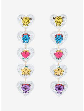 Mr. Men Little Miss Stacked Character Hearts Earrings - BoxLunch Exclusive, , hi-res