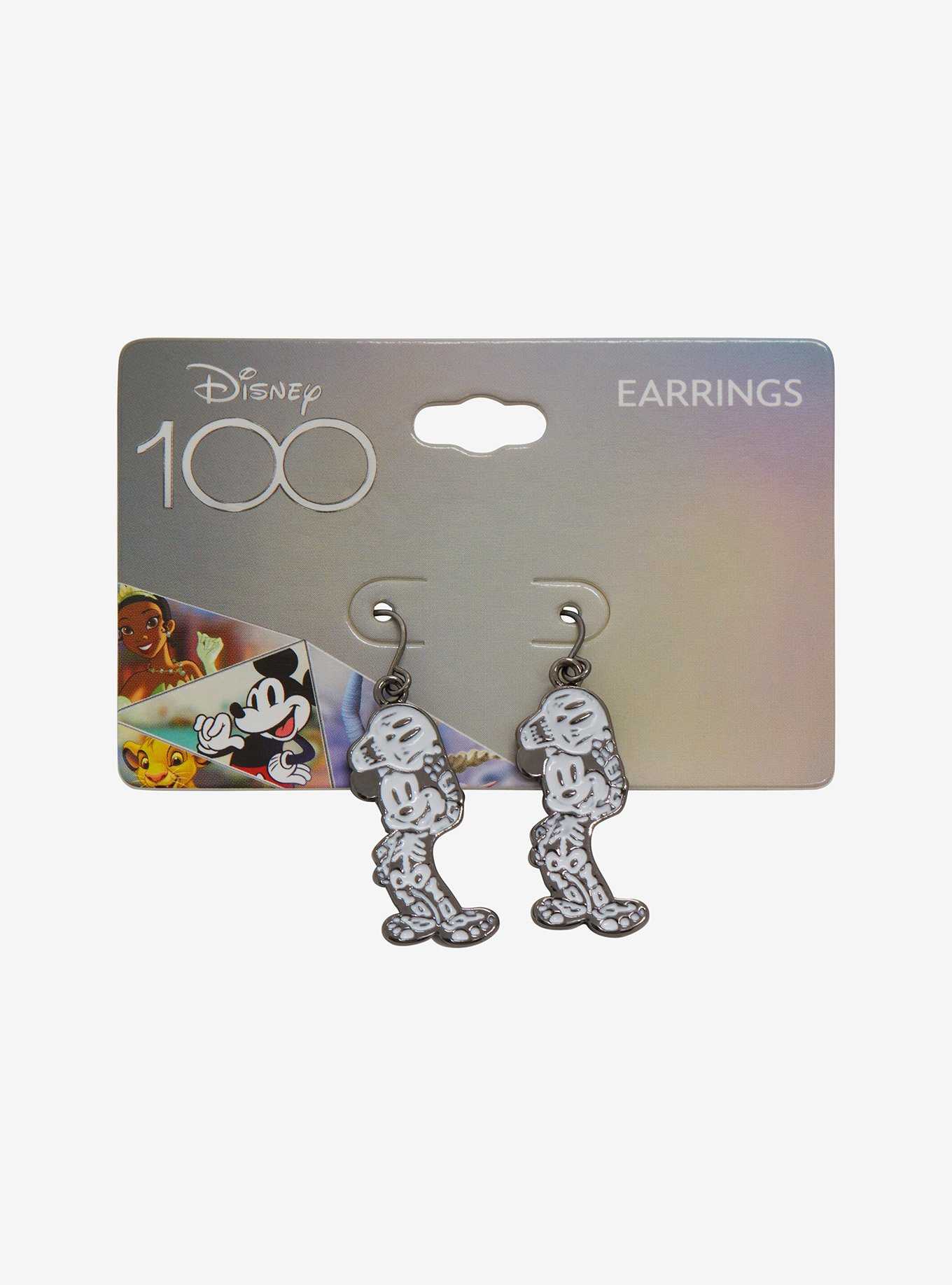 Disney 100 Mickey Mouse Skeleton Costume Earrings - BoxLunch Exclusive, , hi-res