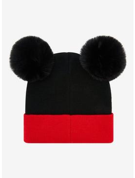 Disney Mickey Mouse Pom Pom Youth Beanie - BoxLunch Exclusive, , hi-res