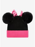 Disney Minnie Mouse Pom Pom Youth Beanie - BoxLunch Exclusive, , alternate