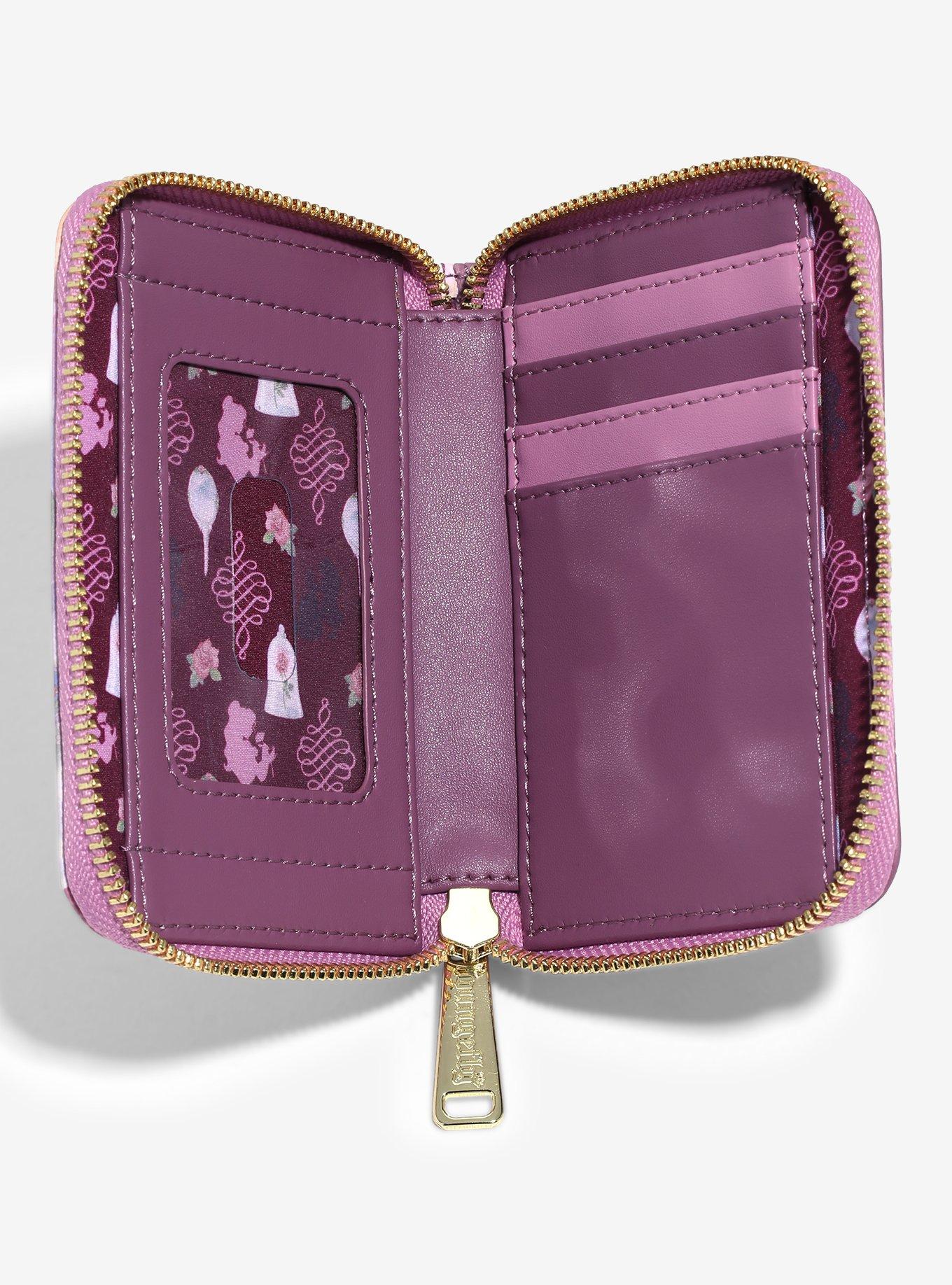 Loungefly Disney Beauty and the Beast Portrait Small Zip Wallet - BoxLunch Exclusive, , alternate