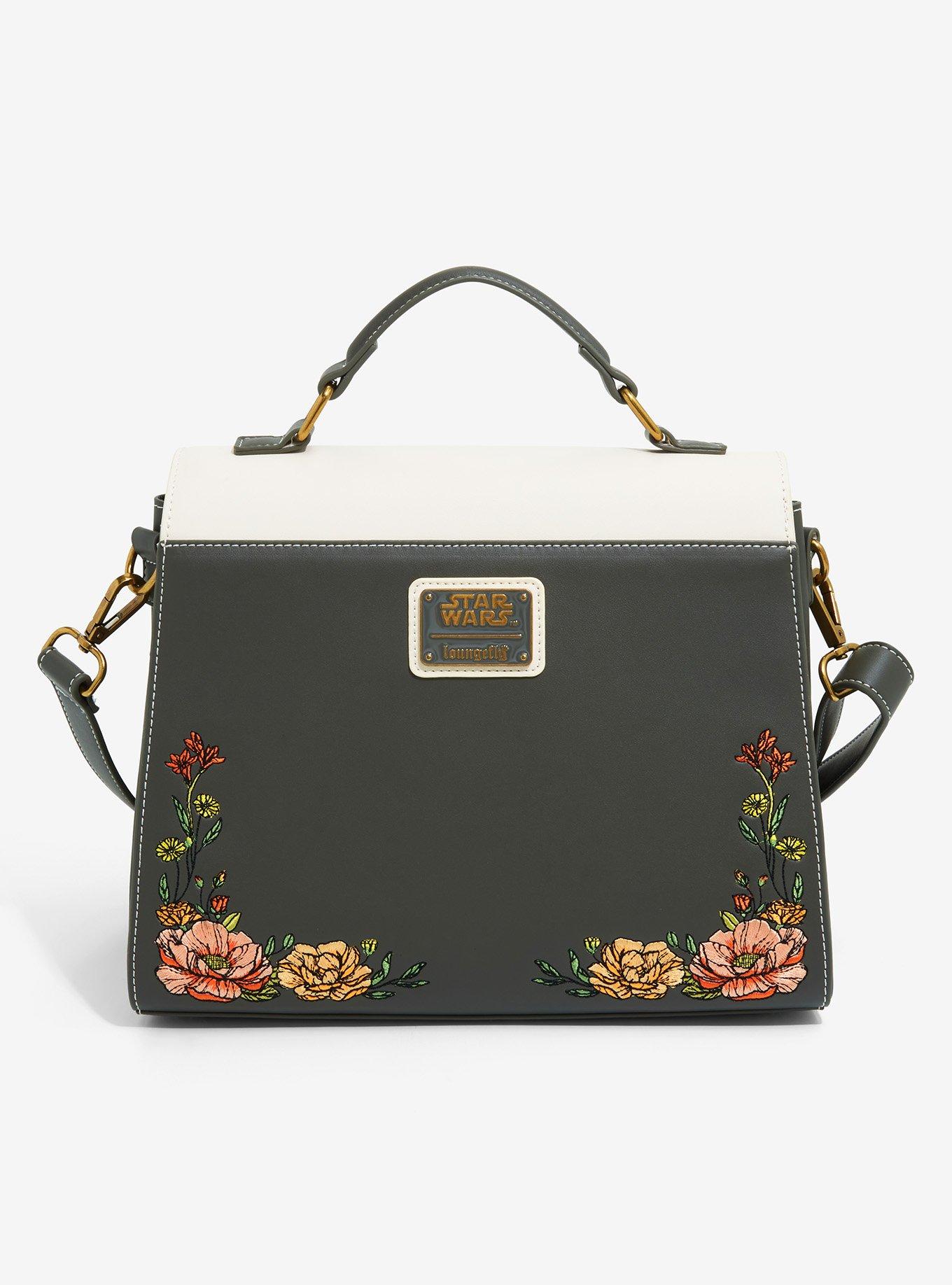 Loungefly Star Wars Rebel Symbol Floral Handbag - BoxLunch Exclusive, , alternate