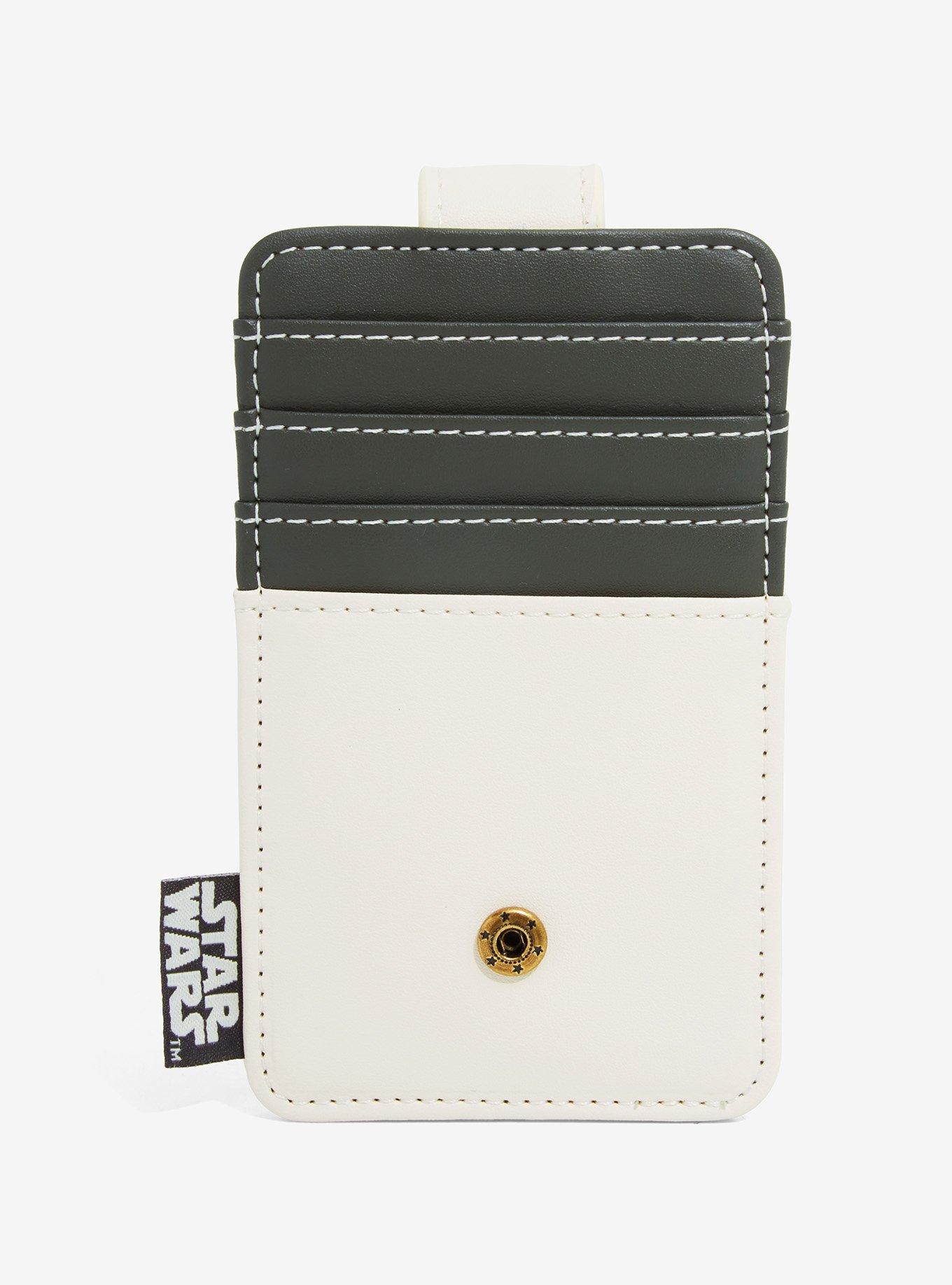 Loungefly Star Wars Gray and Cream Floral Rebel Cardholder - BoxLunch Exclusive, , hi-res