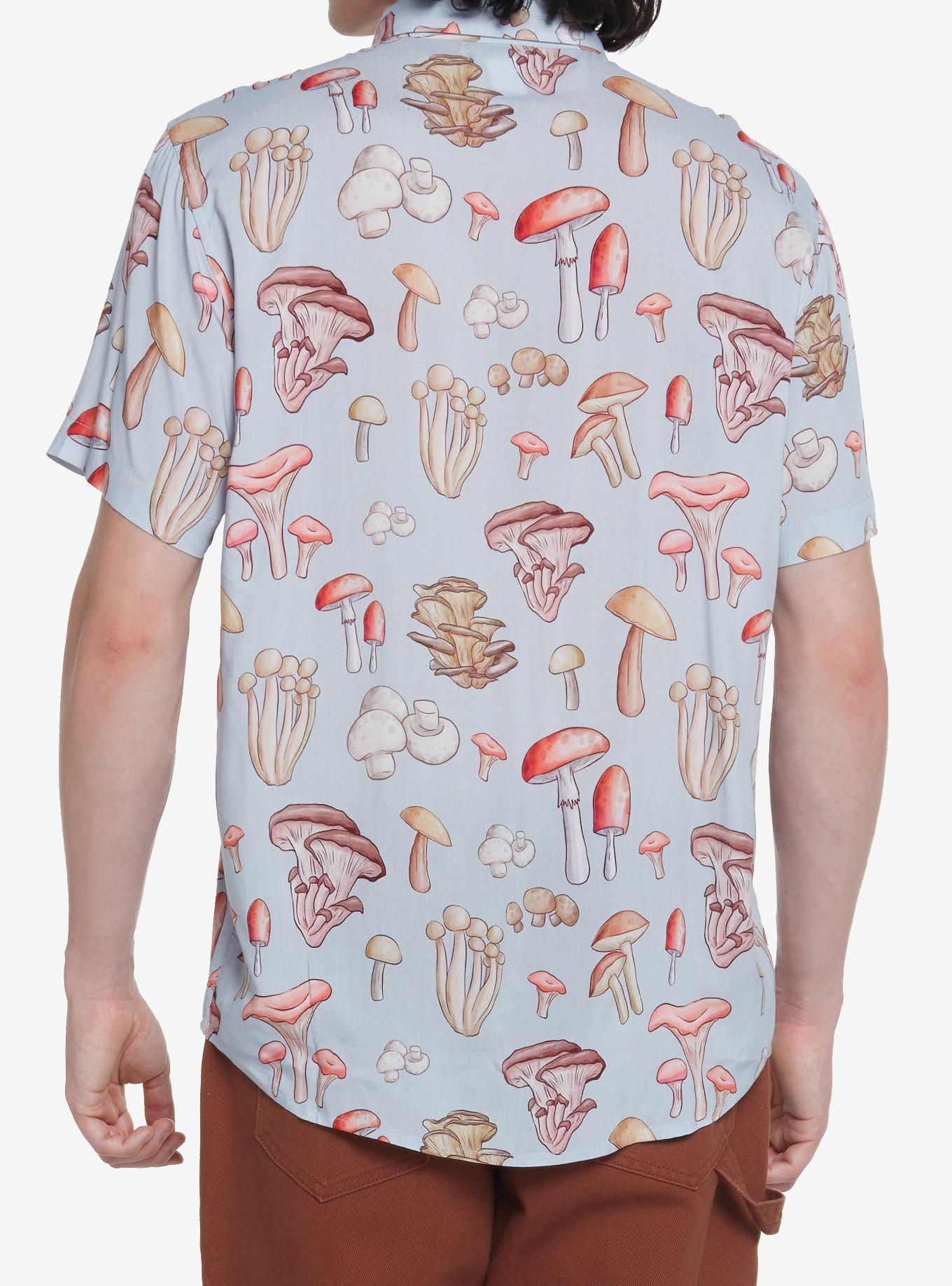 Mushroom Muted Woven Button-Up, MULTI, alternate