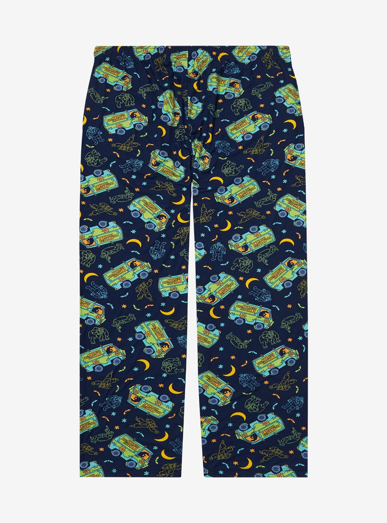 Scooby Doo! Mystery Machine Allover Print Plus Size Sleep Pants - BoxLunch Exclusive, , hi-res