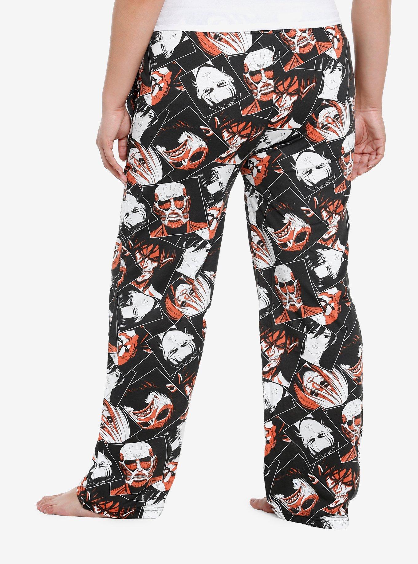 Attack On Titan Portrait Girls Pajama Pants Plus Size, , hi-res