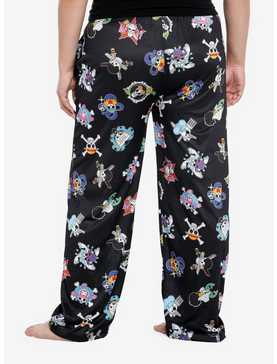 One Piece Jolly Roger Girls Pajama Pants Plus Size, , hi-res