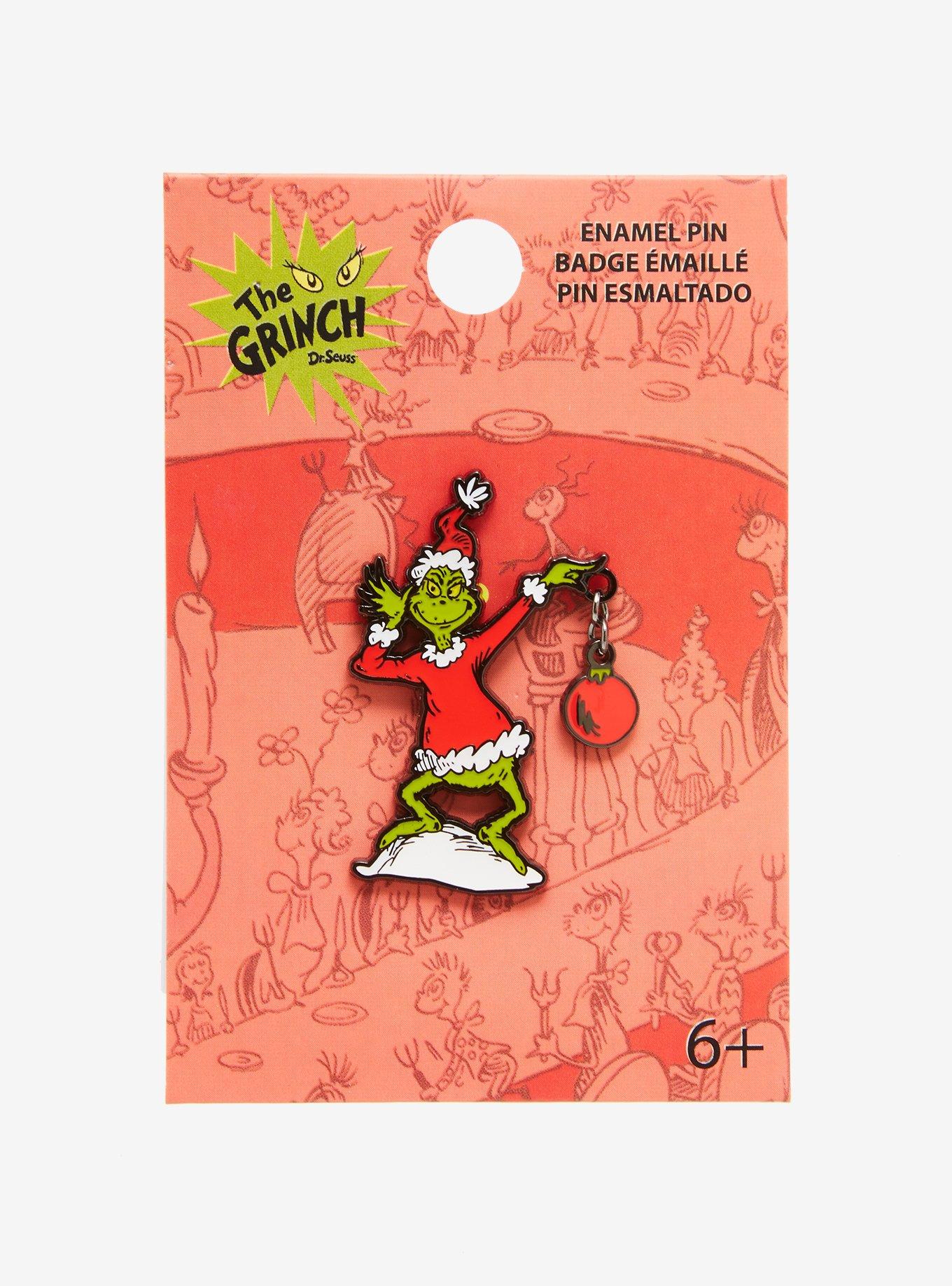 Loungefly Dr. Seuss How The Grinch Stole Christmas! Ornament Enamel Pin, , alternate